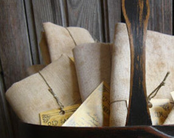 Linen: Old Massachusettes 40 count Hand Dyed and Printed, from the Primitive Hare