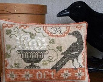Pattern: Beggar's Night Cross Stitch by Threadwork Primitives