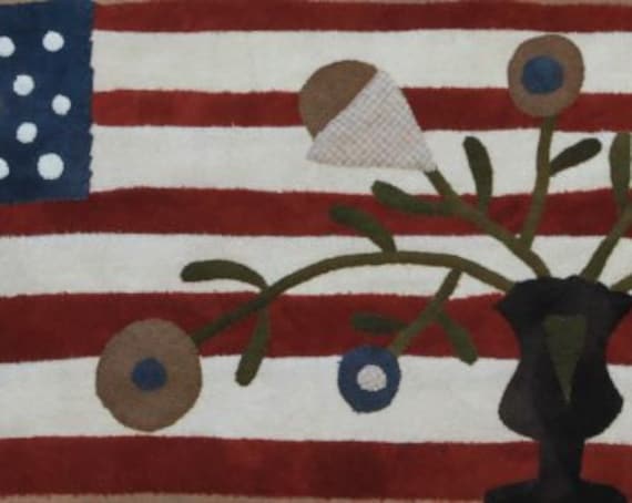 Wool Kit and Pattern: "Grand Old Flag" by Maggie Bonanomi