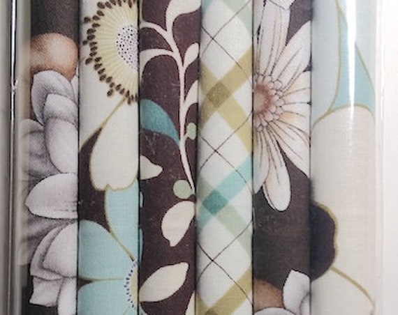 Fabric: Fat Eighth Mini Pencil Pak- MOD GARDEN 6- 9x22 inch pieces