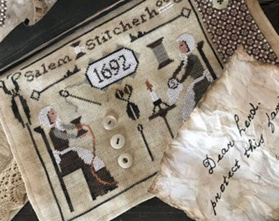 Kit and Pattern: Salem Stitcherhood - Exclusive Nashville Kit 2017 - by Primitive Hare