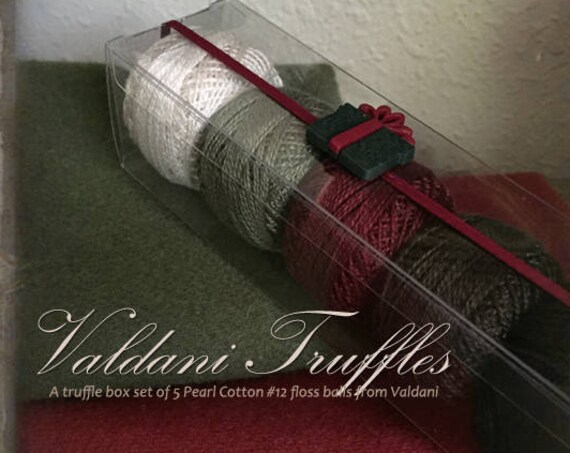 Valdani Thread: Gift Set/5 Perle Cotton Embroidery Thread Balls - "Christmas Village" Collection