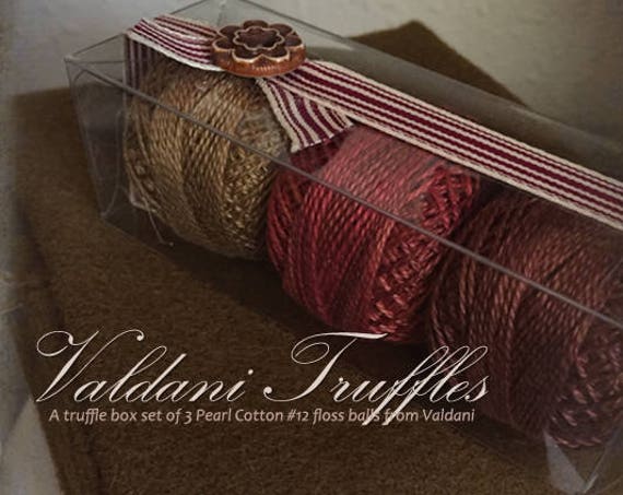 Valdani Thread: Gift Set/3 Perle Cotton Embroidery Thread Balls - "Gingerbread Spice" Collection