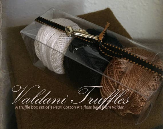 Valdani Thread: Gift Set/3 Perle Cotton Embroidery Thread Balls - "Fall Notes" Collection