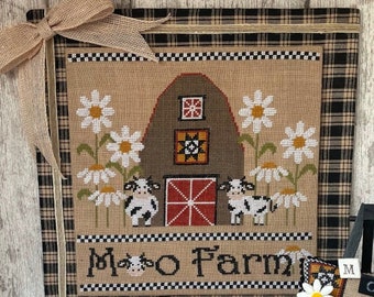 Pattern: The Moo Farm Cross Stitch Pattern by Mani di Donna