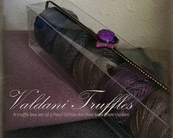 Valdani Thread: Gift Set/5 Perle Cotton Embroidery Thread Balls - "Blueberry Basket" Collection