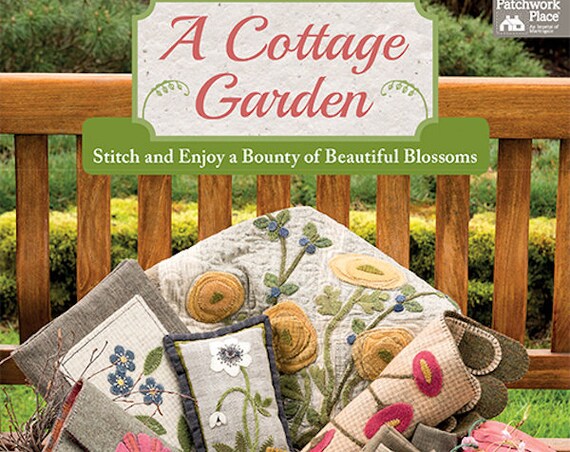 Pattern Book: A Cottage Garden - Stitch and Enjoy a Bounty of Beautiful Blossoms - by Kathy Cardiff