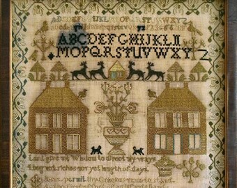 Pattern: " The Ann Goodall Sampler" Cross Stitch  by Little House Needleworks