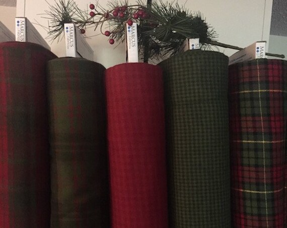 Fabric: Xmas Flannel Yardage - Primo Plaid Flannel line by Marcus Fabrics