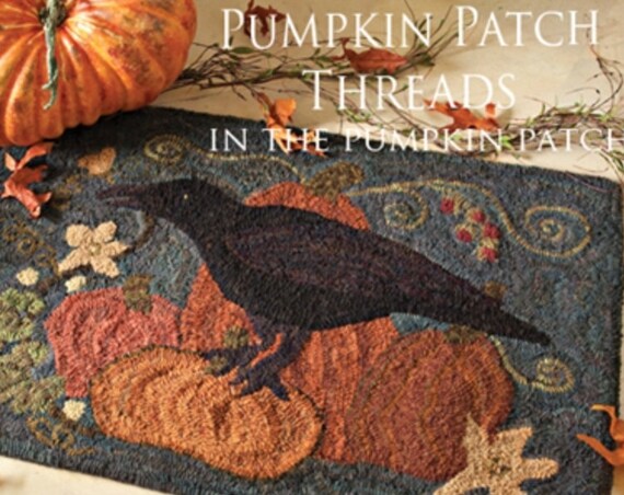 Pattern: Rug Hooking Pattern "In the Pumpkin Patch" by Renee Nanneman of Needle Love Designs