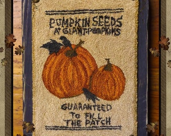 Pattern: Pumpkin Seeds  Punch Needle by Kanikis
