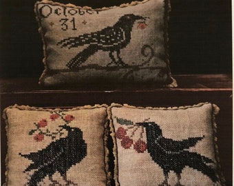 Pattern: "A Murder of Crows" Cross Stitch- La D Da - Lori Markovic