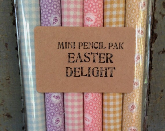 Fabric: Fat Eighth Mini Pencil Pak- EASTER DELIGHT/ 12- 9x22 inch pieces