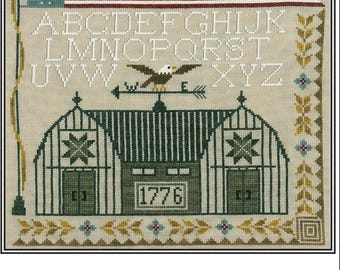Pattern:  Cross Stitch "God Bless America Sampler"  by Artful Offerings