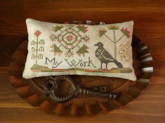 Pattern: My Work Cross Stitch by Threadwork Primitives