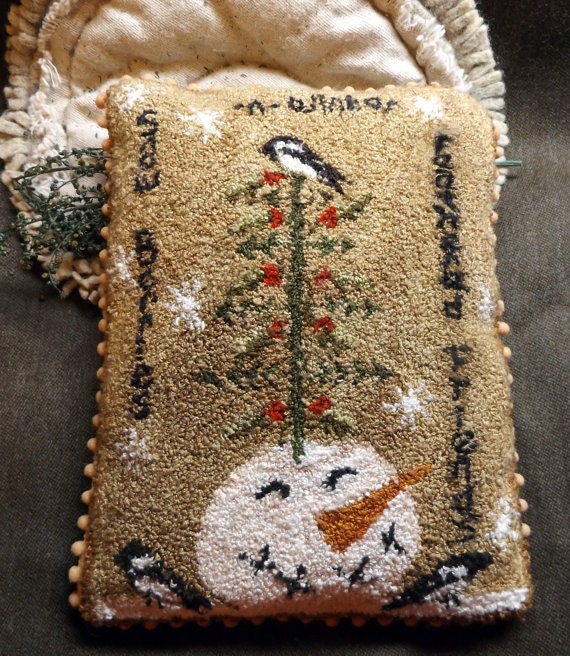 Pattern: Snow Berries N Winter Feathered Friends Punch Needle by Kanikis Prims and Whims