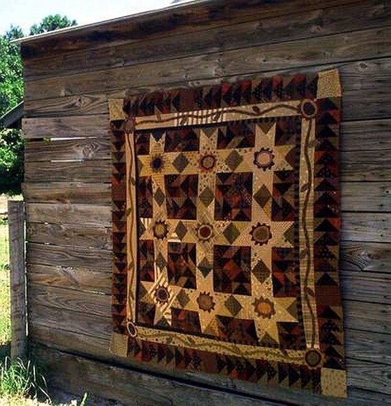 Pattern: Pretty Pansy Posey Patch Quilt Pattern by Primitive Pieces by Lynda