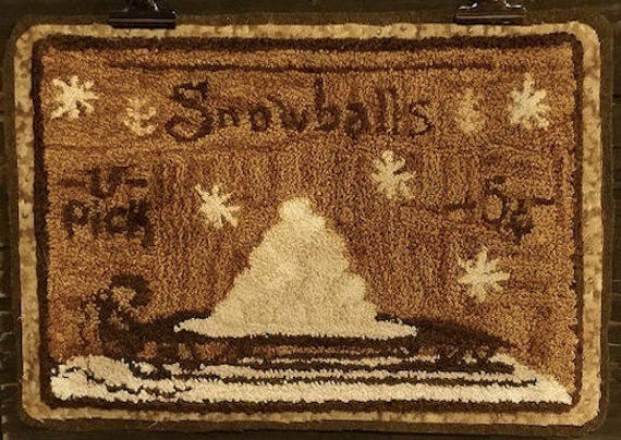 Pattern: "Snowballs - 5 cents" Punch Needle Pattern by Kanikis Prims and Whims