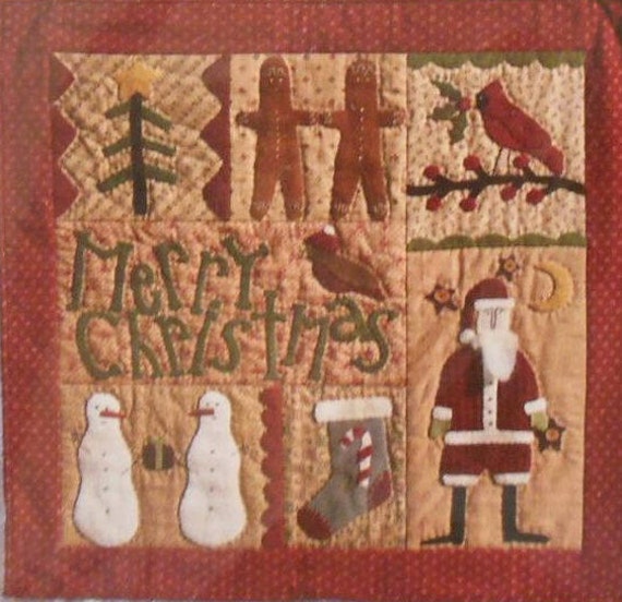 Pattern: Merry Christmas! Quilt Pattern by Briar Root Primitives