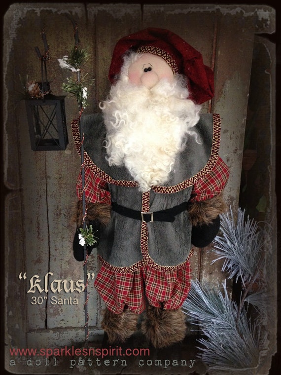 Pattern: Klaus Santa Doll by Sparkles N Spirit