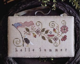 Pattern: Hello Summer - Cross Stitch  by Plum Street Samplers