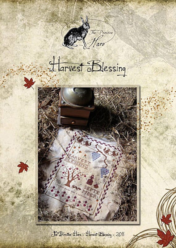 Pattern: Harvest Blessing Cross Stitch - The Primitive Hare
