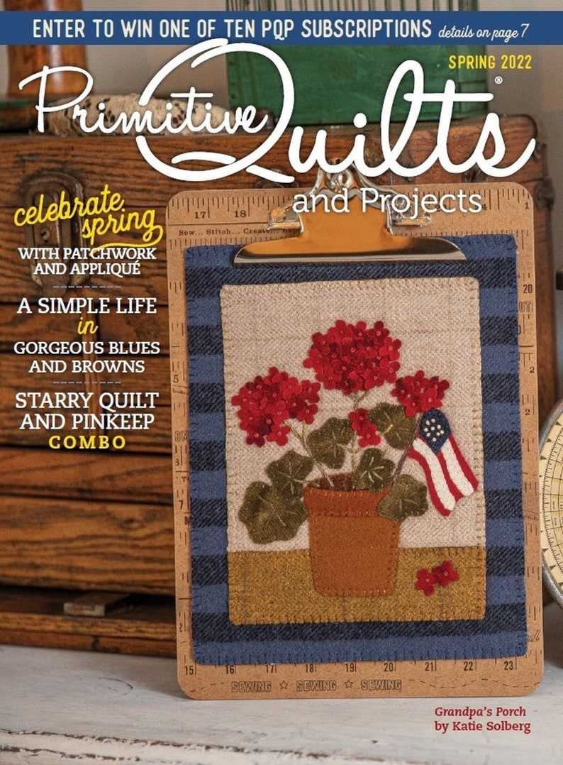 Magazine 2022 Spring Primitive Quilts and Projects Etsy