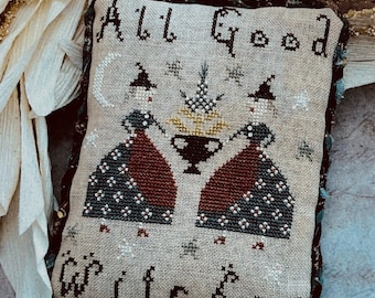 Pattern:  Cross Stitch "All Good Witches" - Pineberry Lane