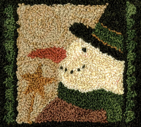Pattern: Snowman Punch Needle by Teresa Kogut
