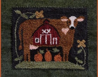 Pattern: " Down on the Farm" Punch Needle  by Little House Needleworks