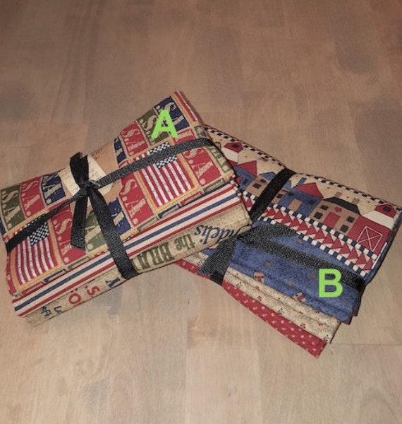 Fabric: Bundle HALF YD 2pc Sampler- Americana Collection