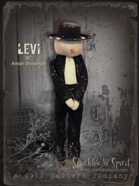 Pattern: Levi the Amish Snowman by Sparkles N Spirit