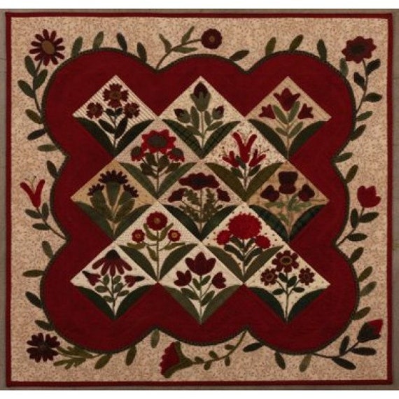 Pattern: Summer Blooms Quilt Primitive Gatherings
