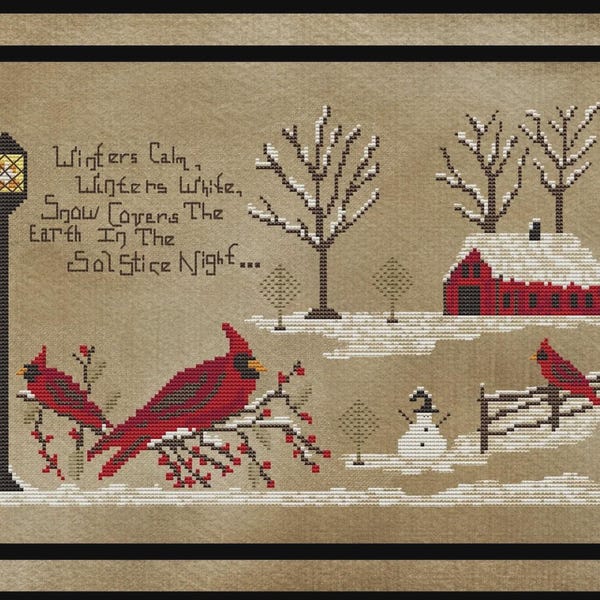 Pattern: Cross Stitch - Winter Solstice Pattern by Kanikis Prims & Whims