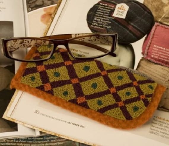 Pattern: Blocked Spectacle Case Punch Needle - Threads That Bind