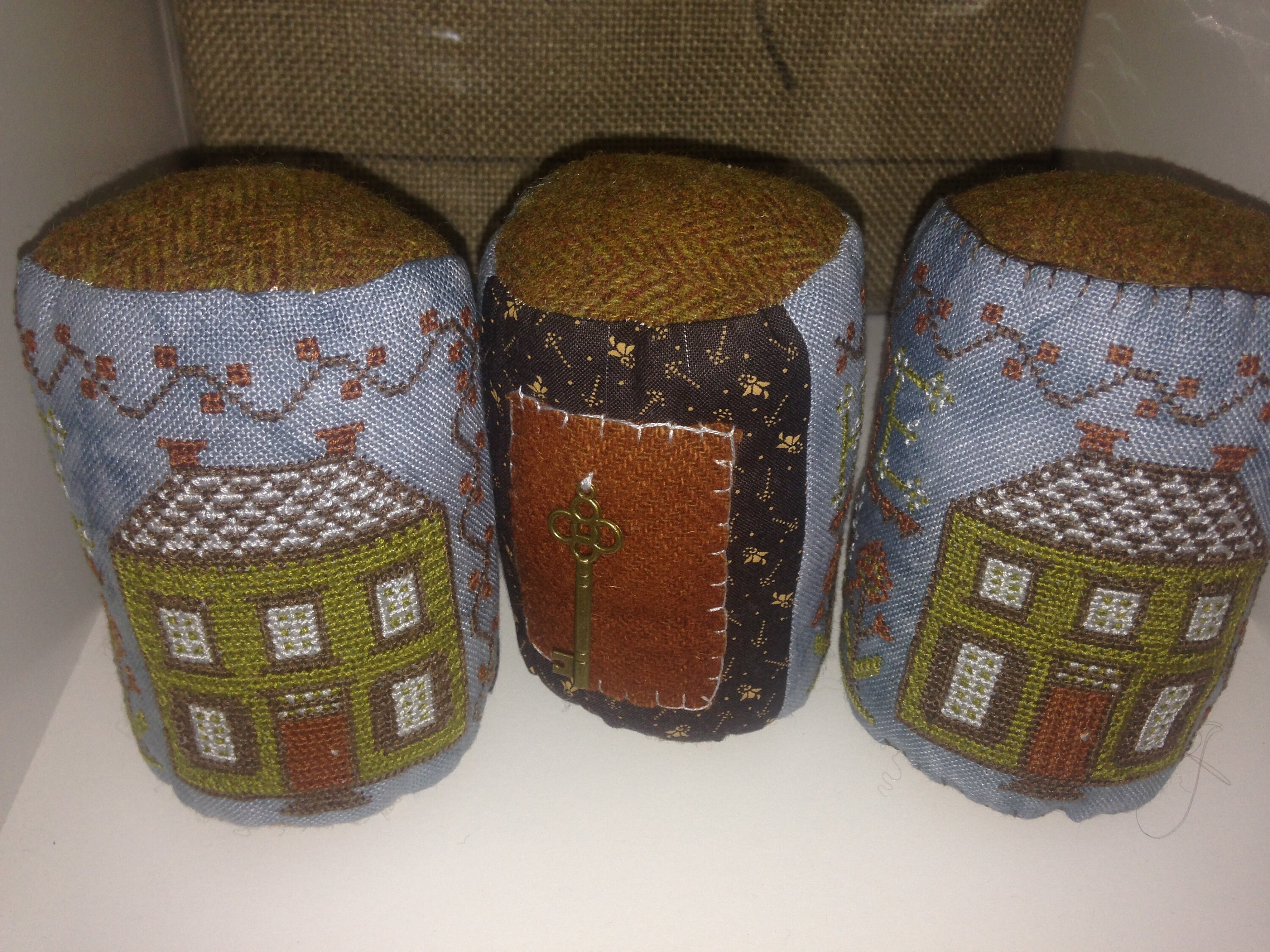 Handmade Home Cross Stitch Drum by Summer House Stitche Workes