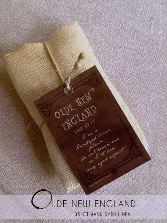 Linen: Olde New England 35 count - Hand Dyed Linen from the Primitive Hare