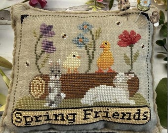 Pattern: Spring Friends - Cross Stitch Chart by  Puntini Puntini