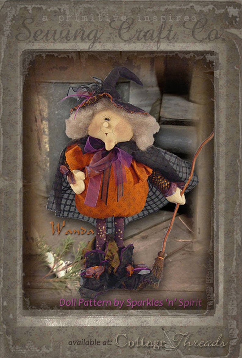 Pattern Wanda the Witch by Sparkles N Spirit Etsy