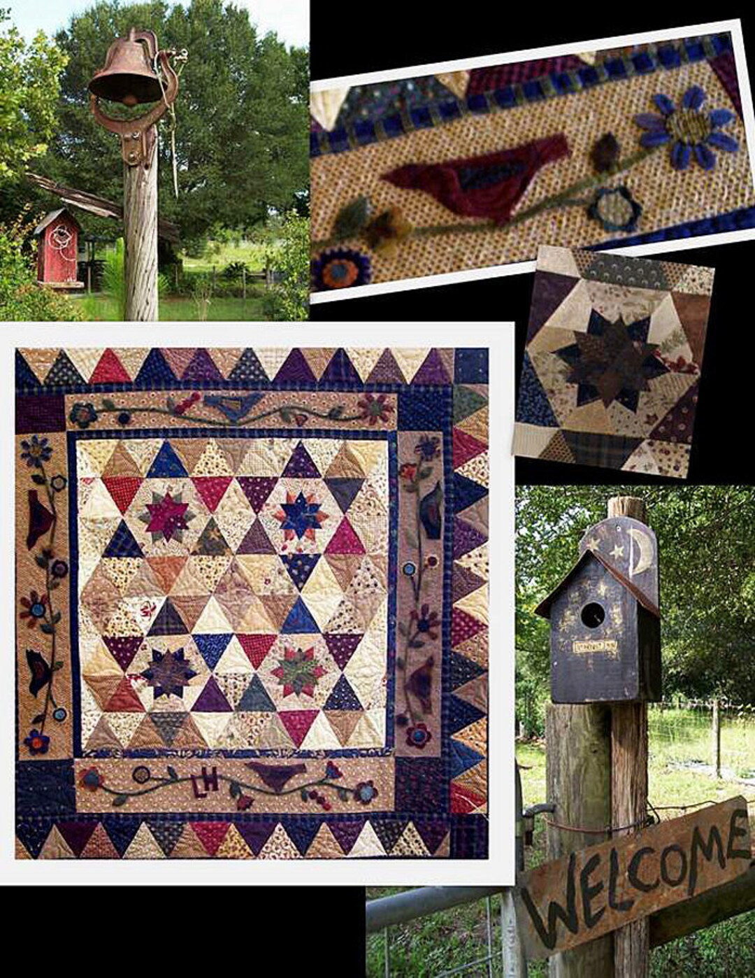Pattern Mocking Birds Quilt Pattern by Primitive Pieces by Etsy