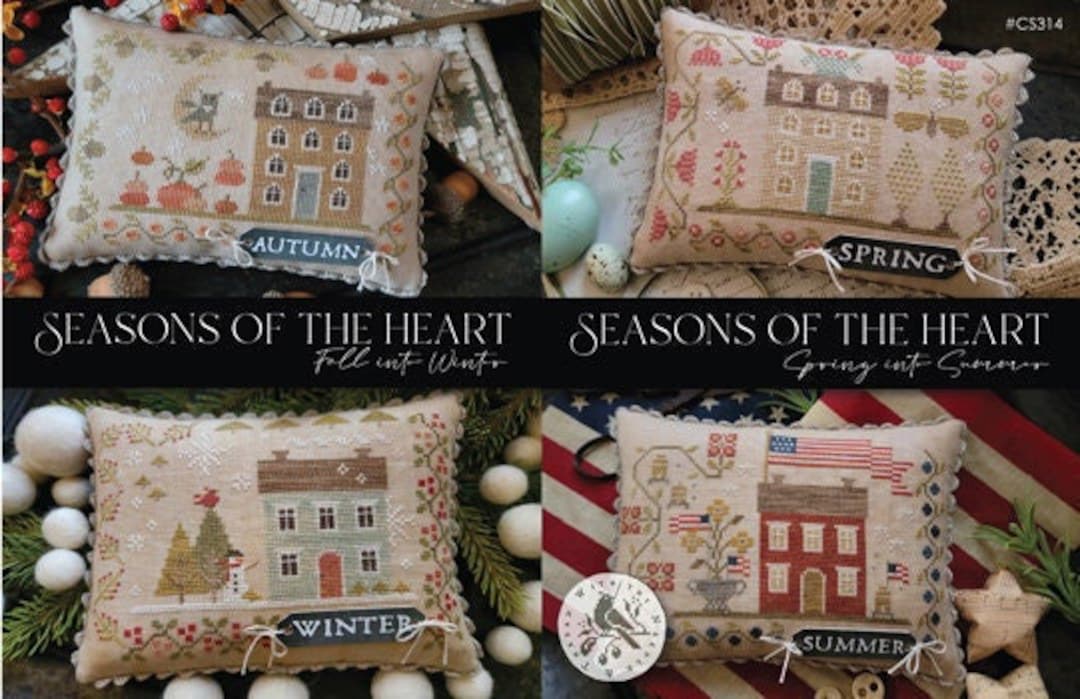 Pattern Booklet seasons of the Heart Cross Stitch Country Stitches