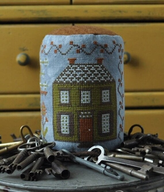 Handmade: Home Cross Stitch Drum by Summer House Stitche Workes