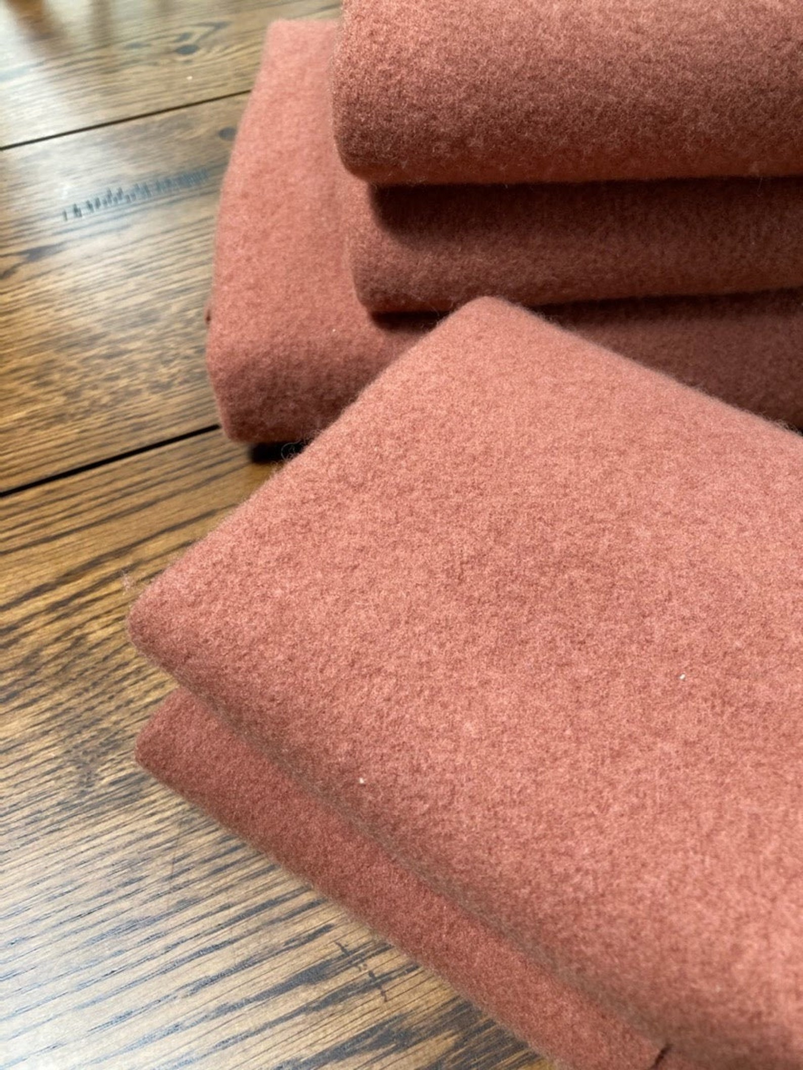 Wool Fat Quarters 100 Felted Wool DARK ROSE Buttermilk Etsy