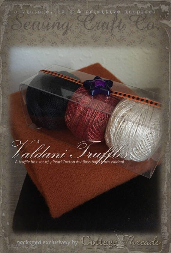 Valdani Thread: Gift Set/3 Perle Cotton Embroidery Thread Balls - Oct.31st Collection