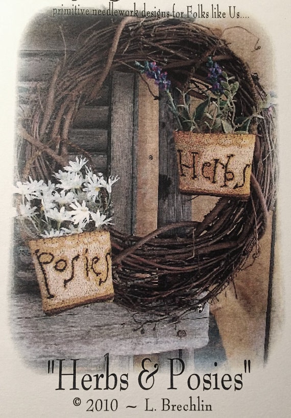 Pattern: Herbs and Posies Punch Needle created by Notforgotten Farm