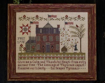 Pattern: American Sampler - Cross Stitch  by Plum Street Samplers
