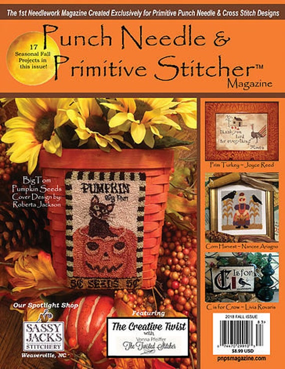 Magazine NEW Fall 2018 Issue Punch Needle & Primitive Etsy