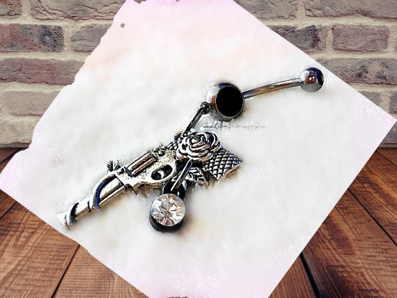 Redneck belly shop button rings