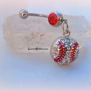 Softball belly button best sale rings