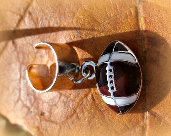 Football Ear Cuff,Sport Mom, Football Mom,Sports Lover, Are you Ready for Some Football,Adjustable Ear Cuff, Direct Checkout,Ready to Ship